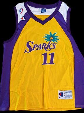 Vintage Champion LA Sparks Penny Toler 11 WNBA Jersey Small 1997